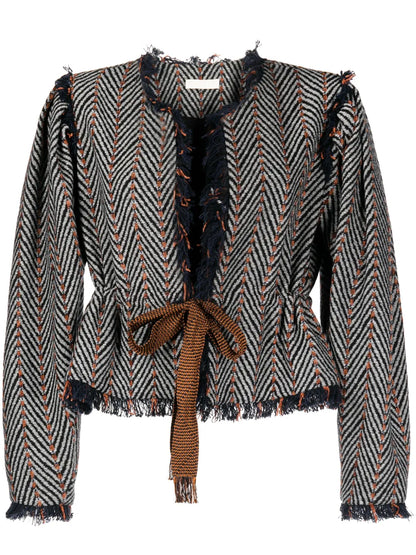 Ames Herringbone Tweed Jacket