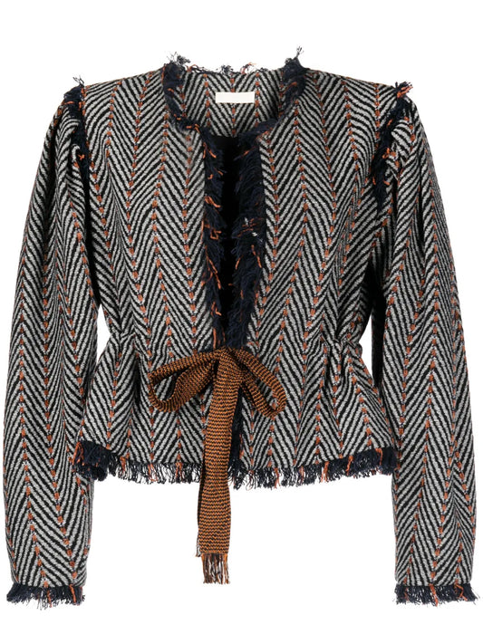 Ames Herringbone Tweed Jacket