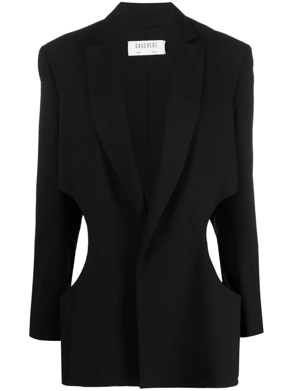Cut-Out Single-Breasted Blazer