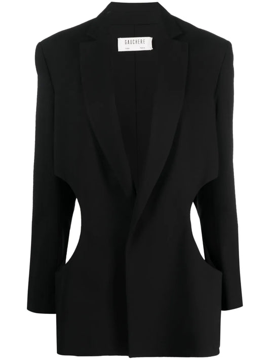 Cut-Out Single-Breasted Blazer