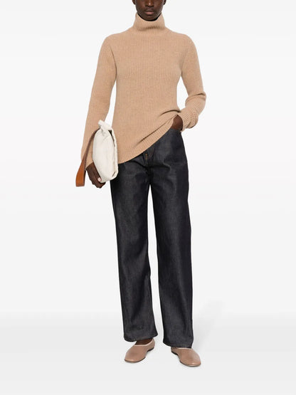Twisted Seam Straight-Leg Jeans