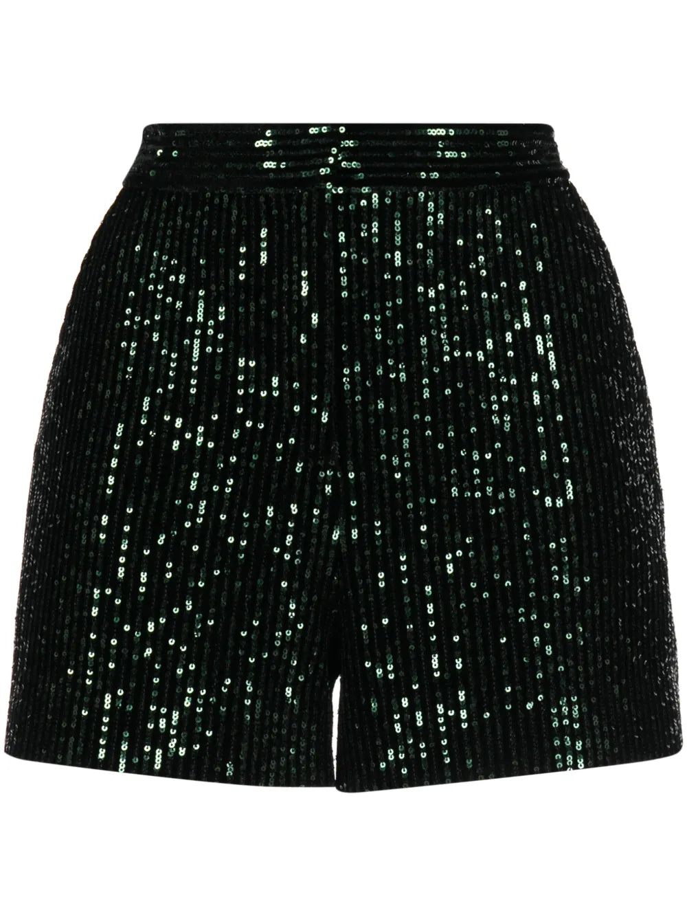 High-Waist Sequinned Shorts