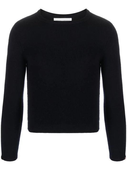 Fine-Knit Cropped Jumper