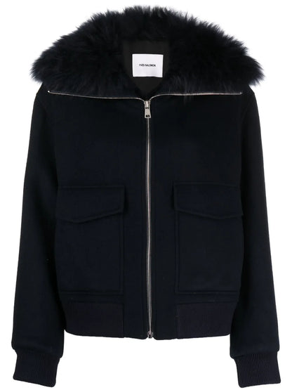Fur-Collar Bomber Jacket