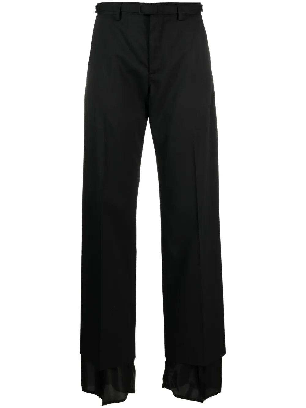 High-Waisted Flared Trousers