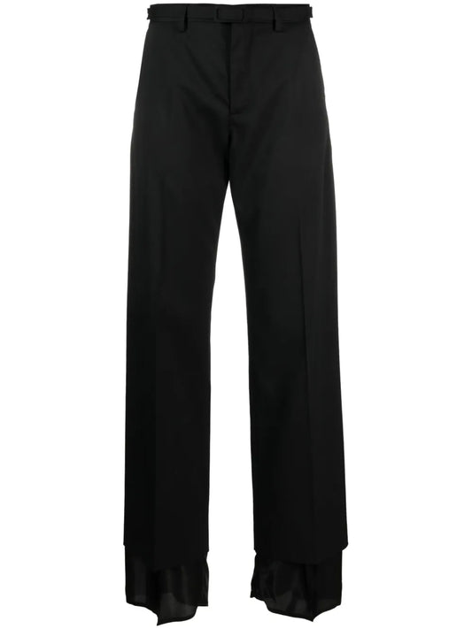 High-Waisted Flared Trousers
