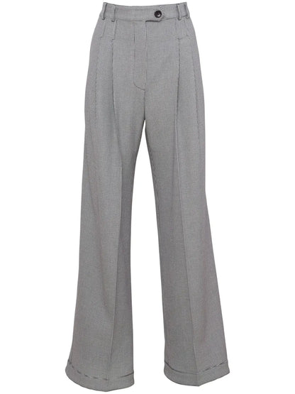 Houndstooth-Pattern Trousers