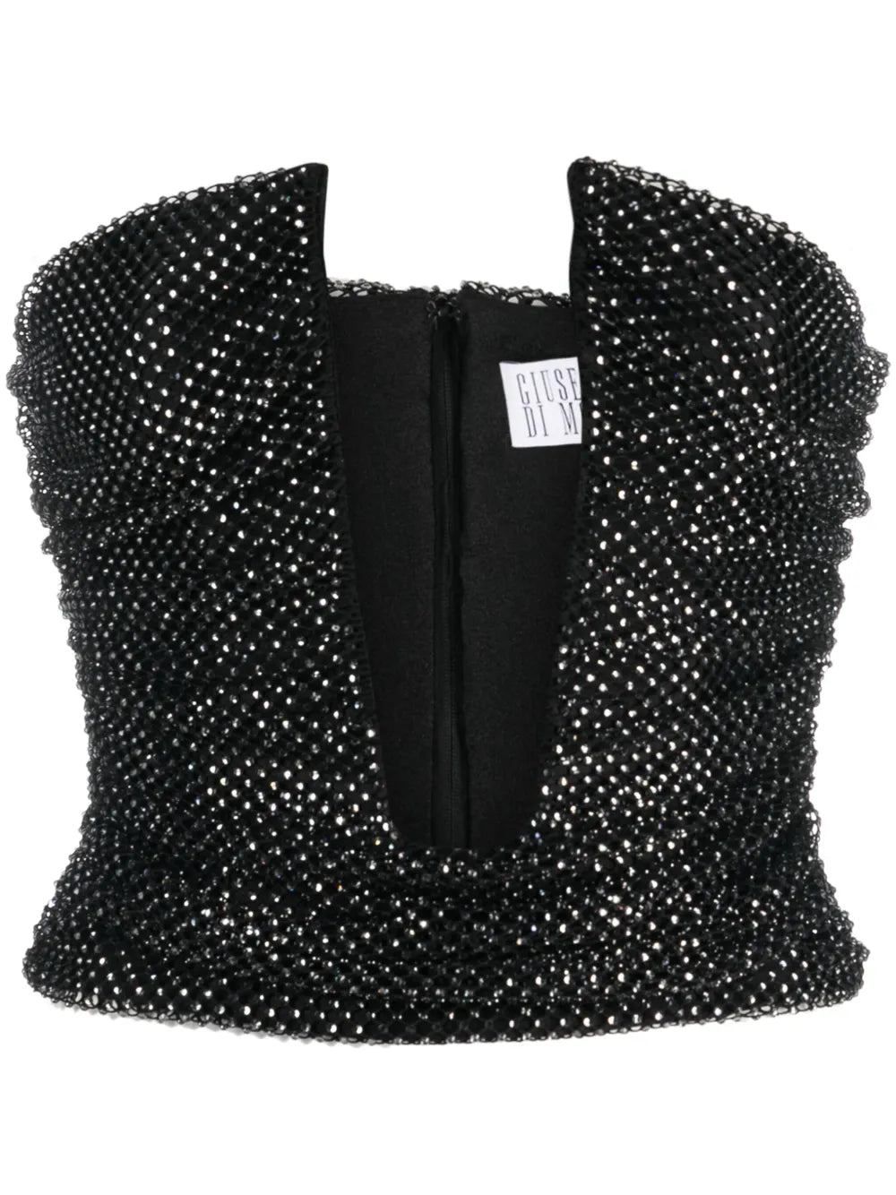 Plunge-Style Bandeau Top