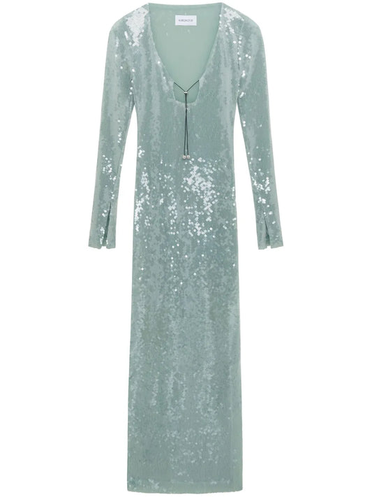 Solaria Sequin-Embellished Midi Dress