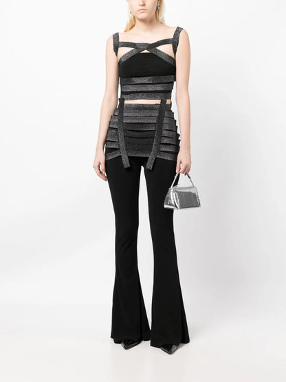 Bandeau Harness Mini Skirt