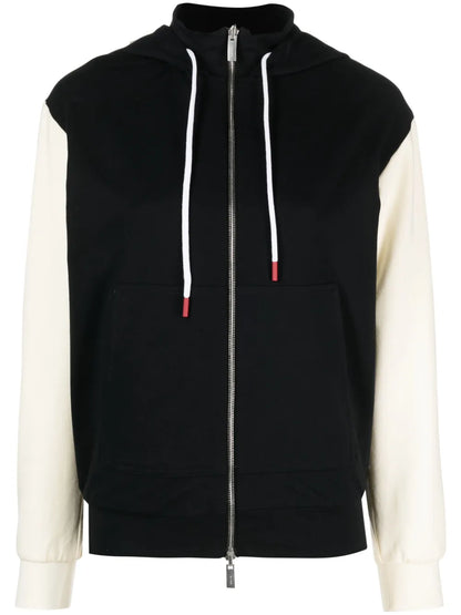 Drawstring Stretch-Cotton Hoodie