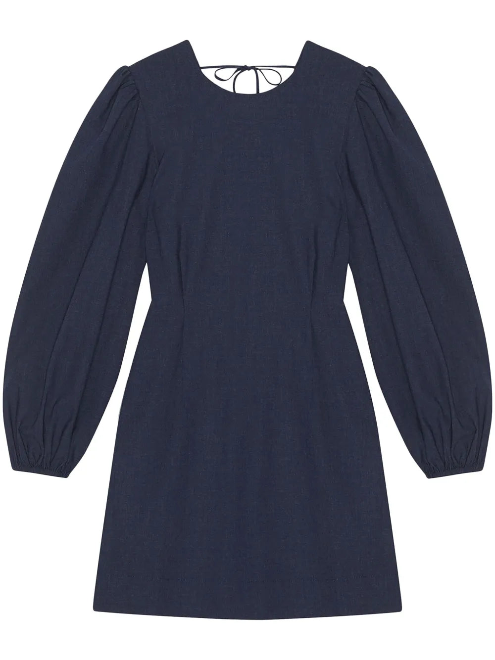 Long-Sleeved Open-Back Minidress