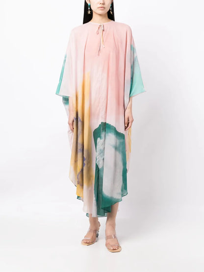 Tie-Dye Cotton Kaftan