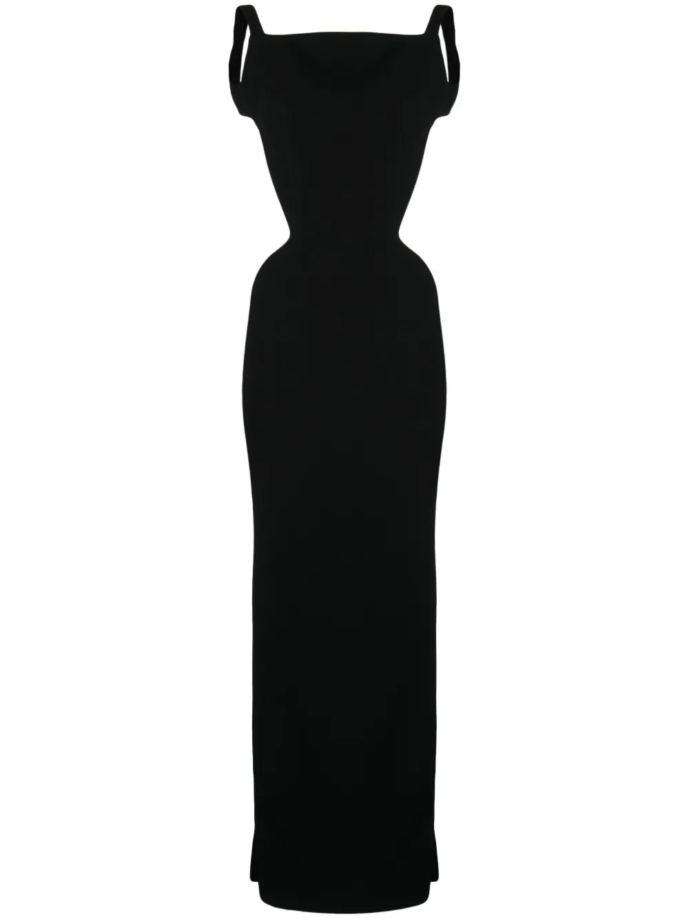 Square-Neck Open-Back Dress