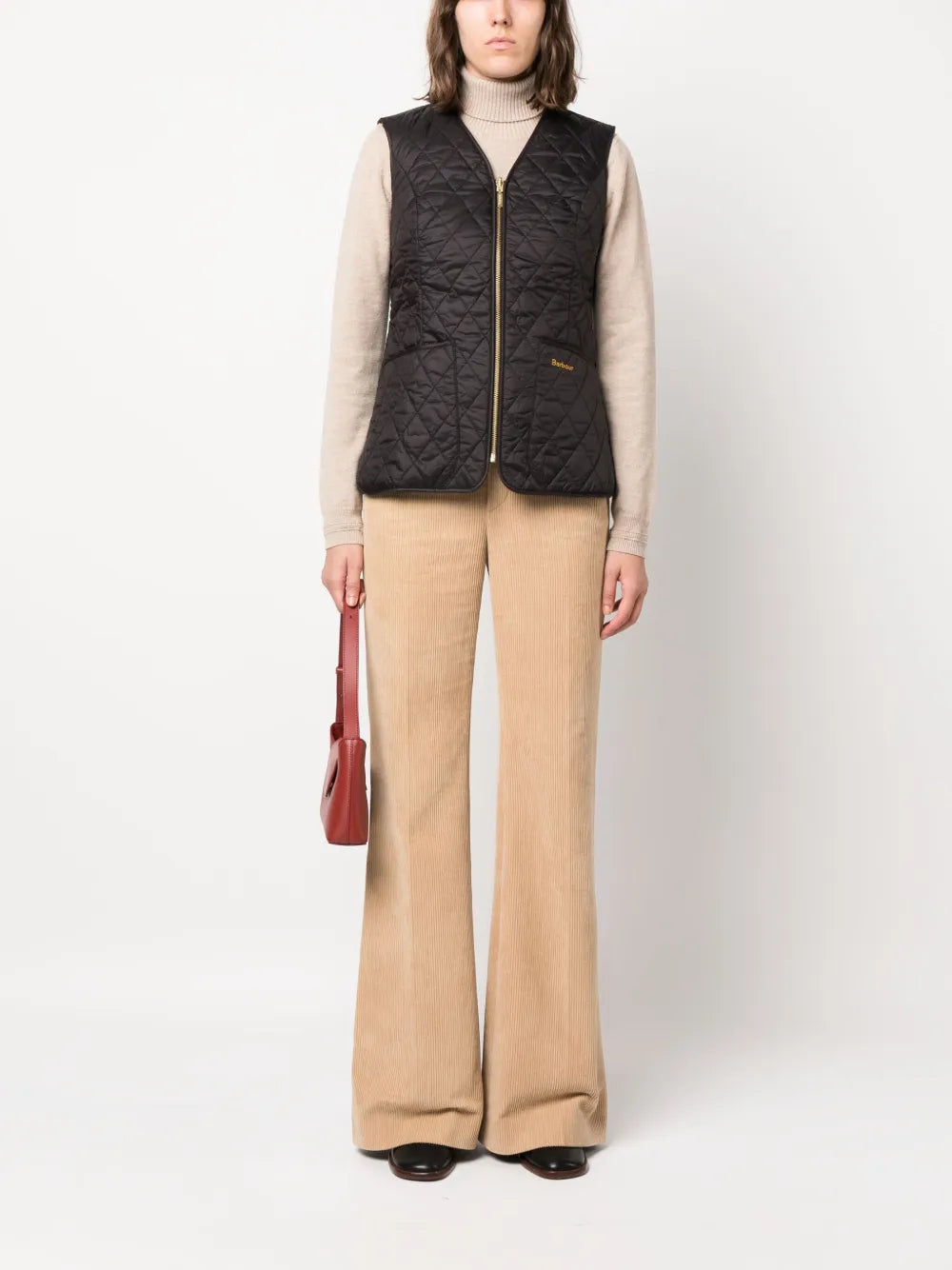 Logo-Embroidered Quilted Reversible Gilet