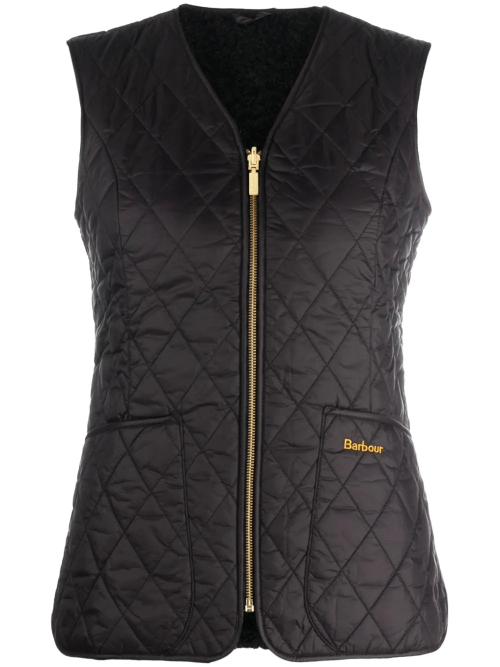 Logo-Embroidered Quilted Reversible Gilet