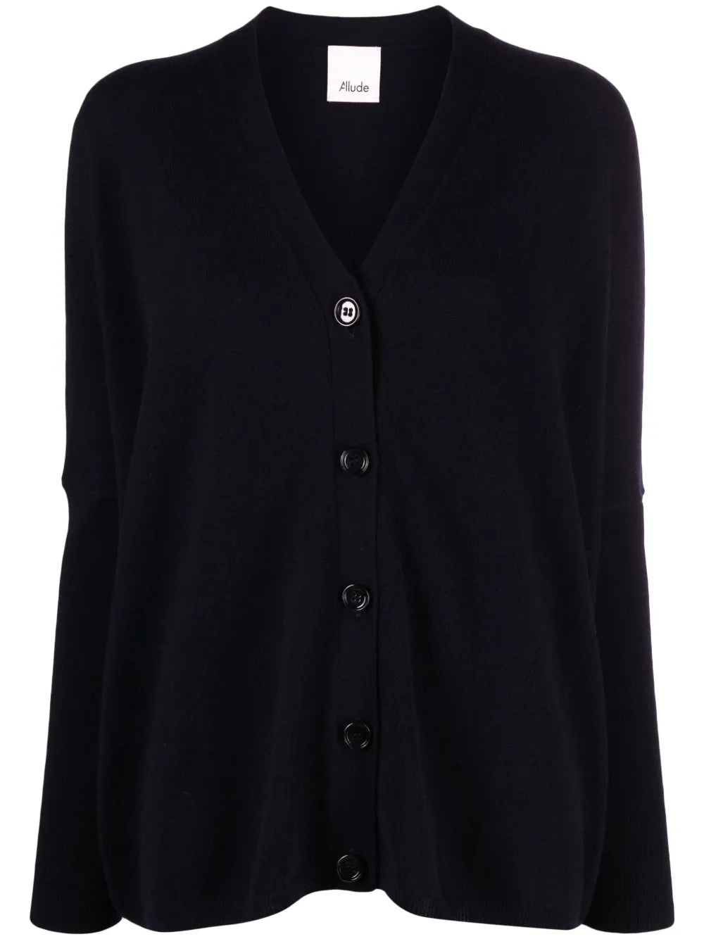 V-Neck Wool-Cashmere Cardigan