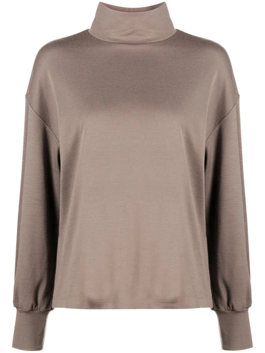 Mock-Neck Wool Jumper