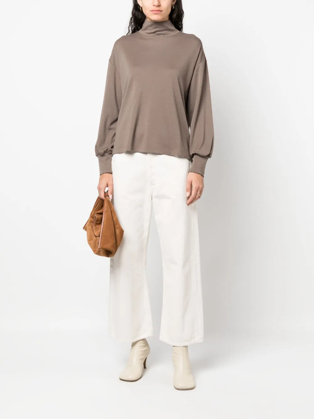 Mock-Neck Wool Jumper