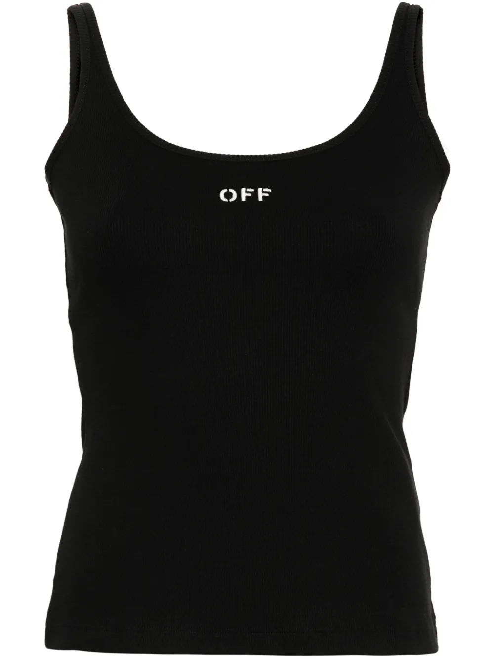 Off Stamp Ribbed-Knit Tank Top
