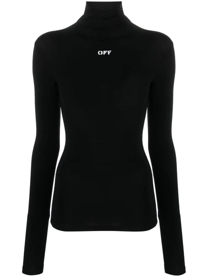 Off-Stamp High-Neck Top