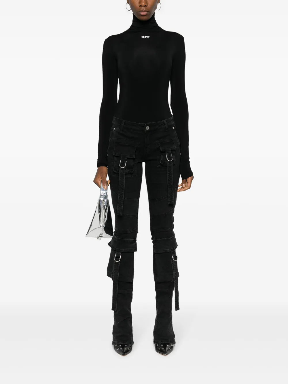 Off-Stamp High-Neck Top