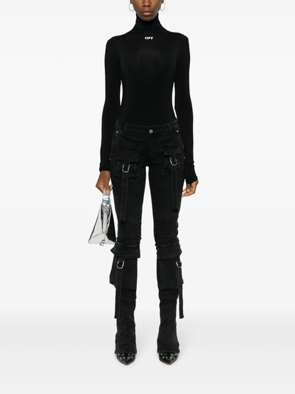 Off-Stamp High-Neck Top