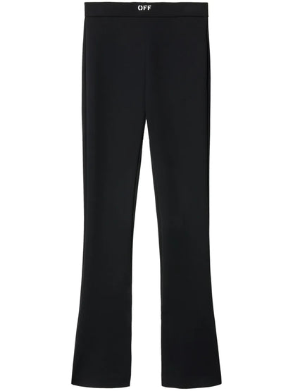 Split-Hem Flared Leggings