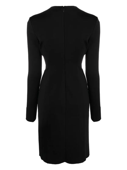Cut-Out Crystal-Embellished Midi Dress