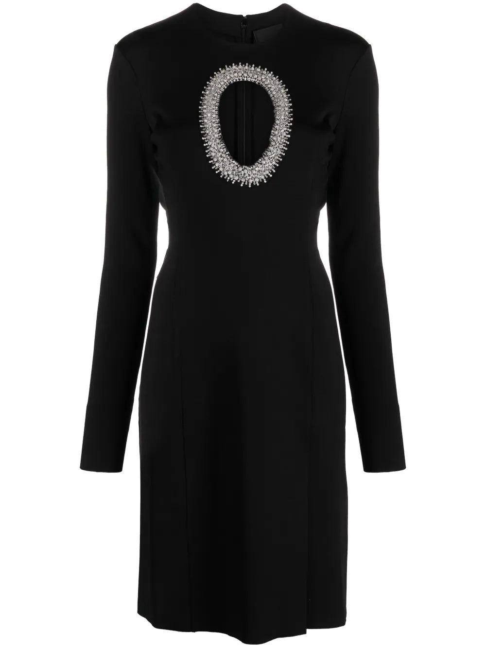 Cut-Out Crystal-Embellished Midi Dress