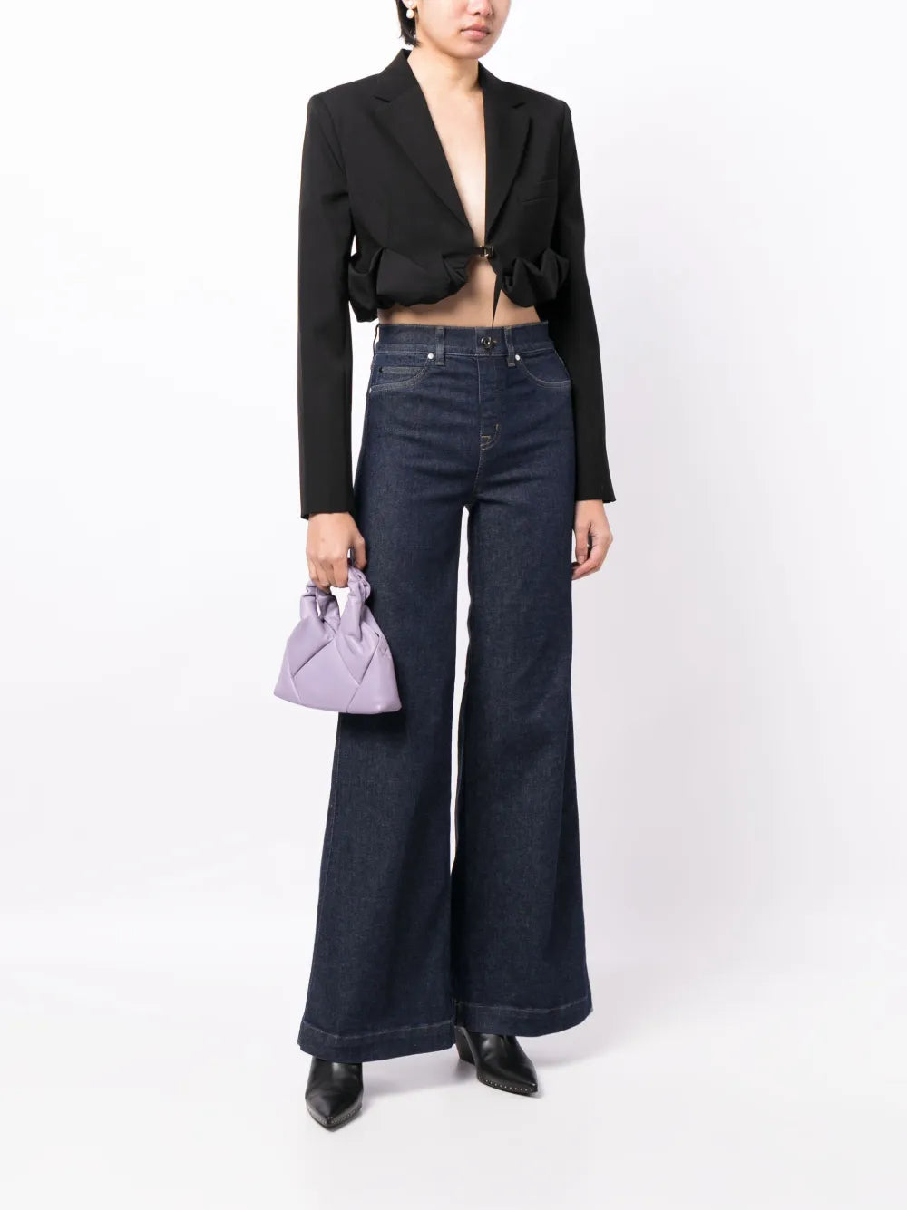 Flared Wide-Leg Jeans