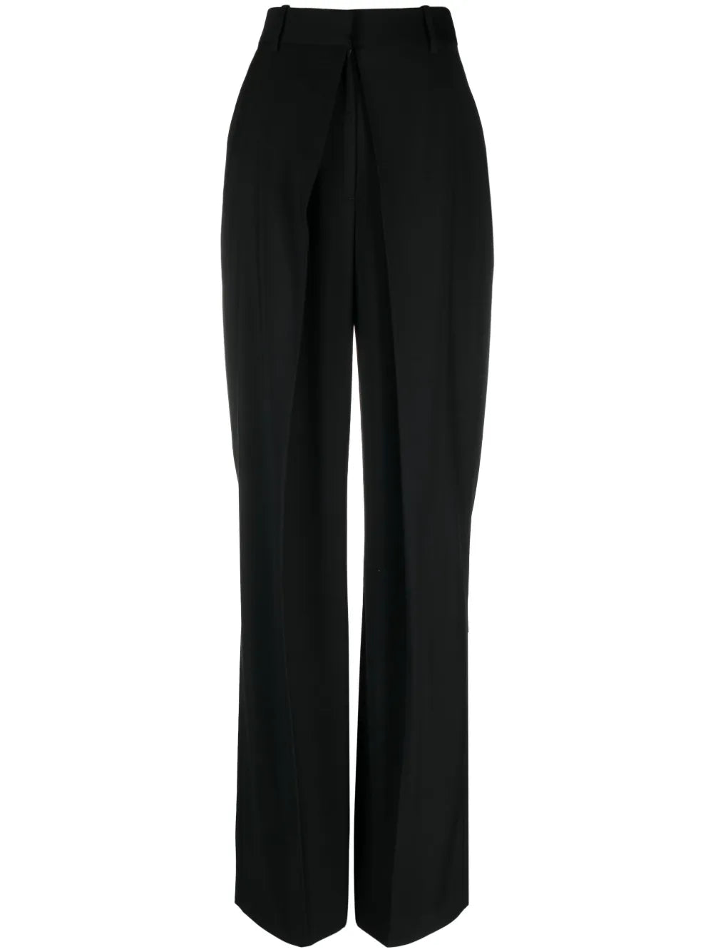 High-Waisted Straight-Leg Trousers