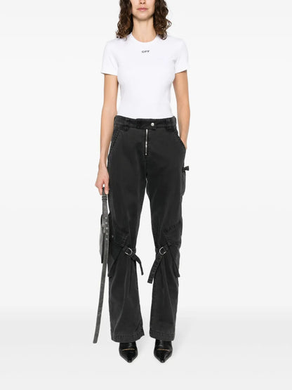 Off Stamp Stretch-Cotton T-Shirt