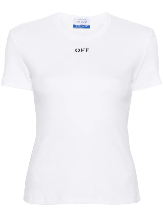 Off Stamp Stretch-Cotton T-Shirt