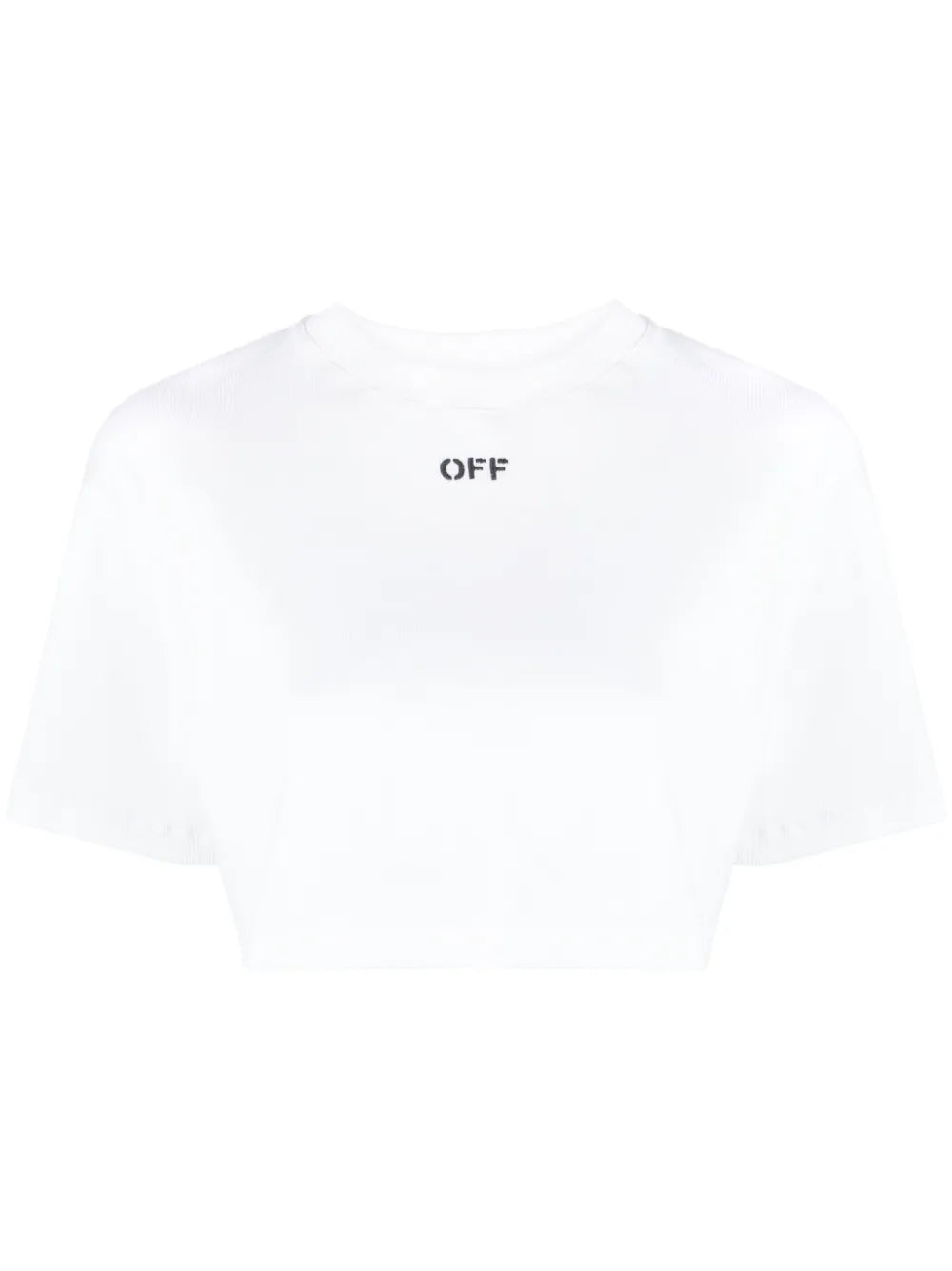 Off-Stamp Cropped T-Shirt