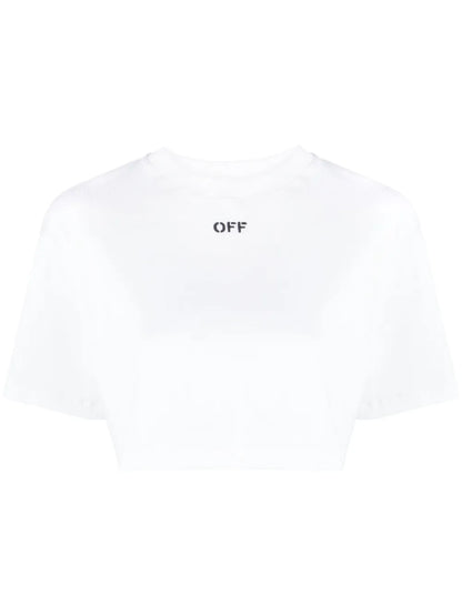 Off-Stamp Cropped T-Shirt