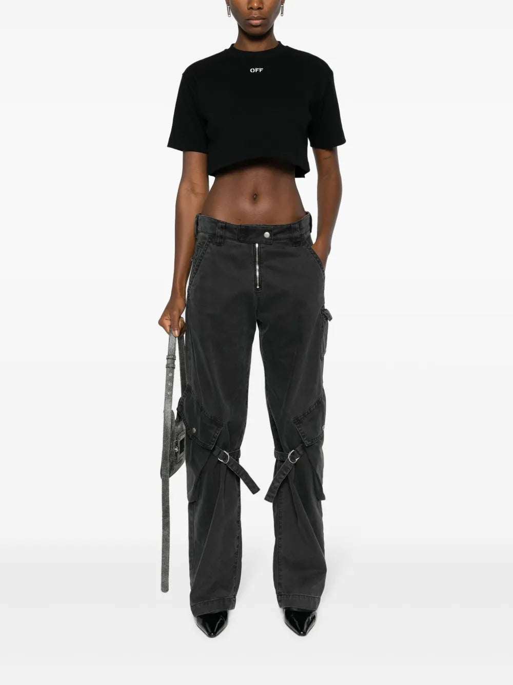 Off-Stamp Cropped T-Shirt