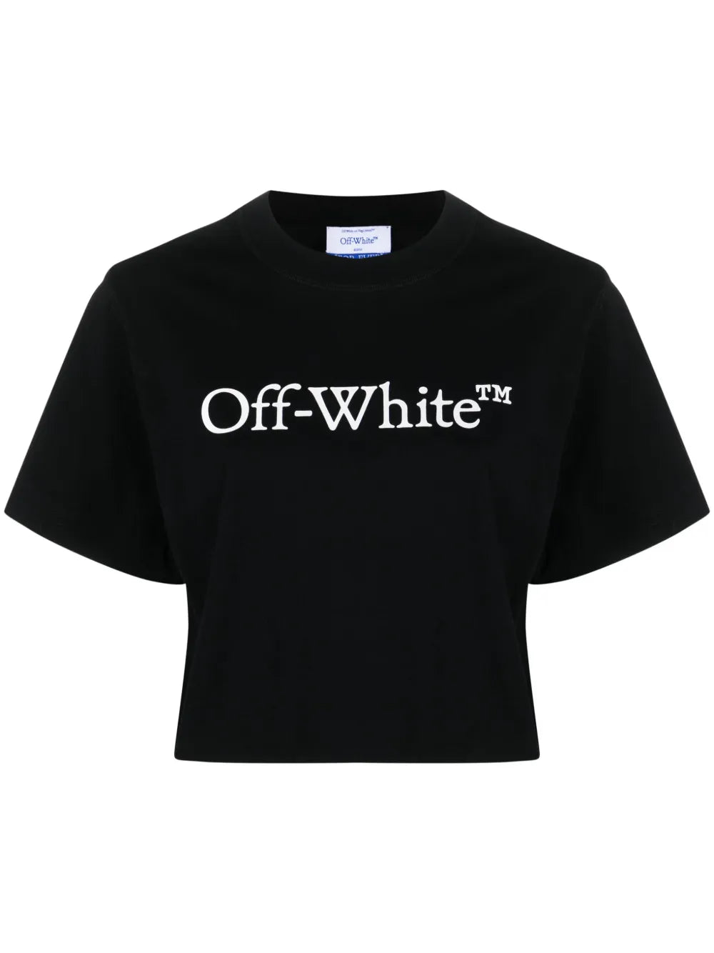Bookish Logo-Print Cropped T-Shirt