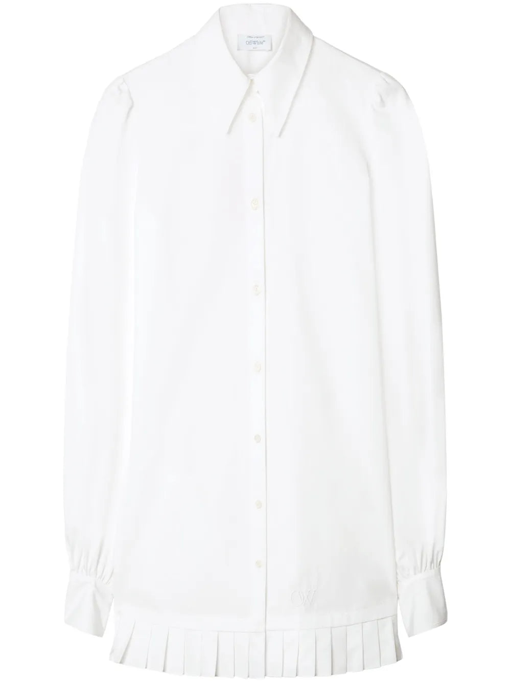 Poplin Pleated Shirt Dress