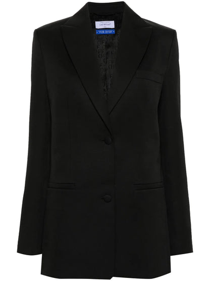 Single-Breasted Virgin-Wool Blazer