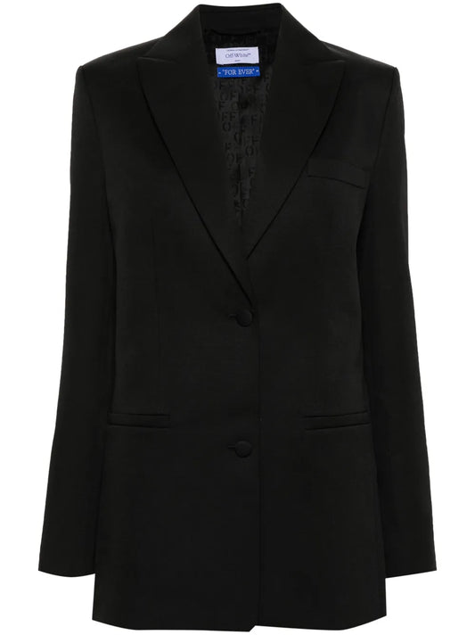 Single-Breasted Virgin-Wool Blazer