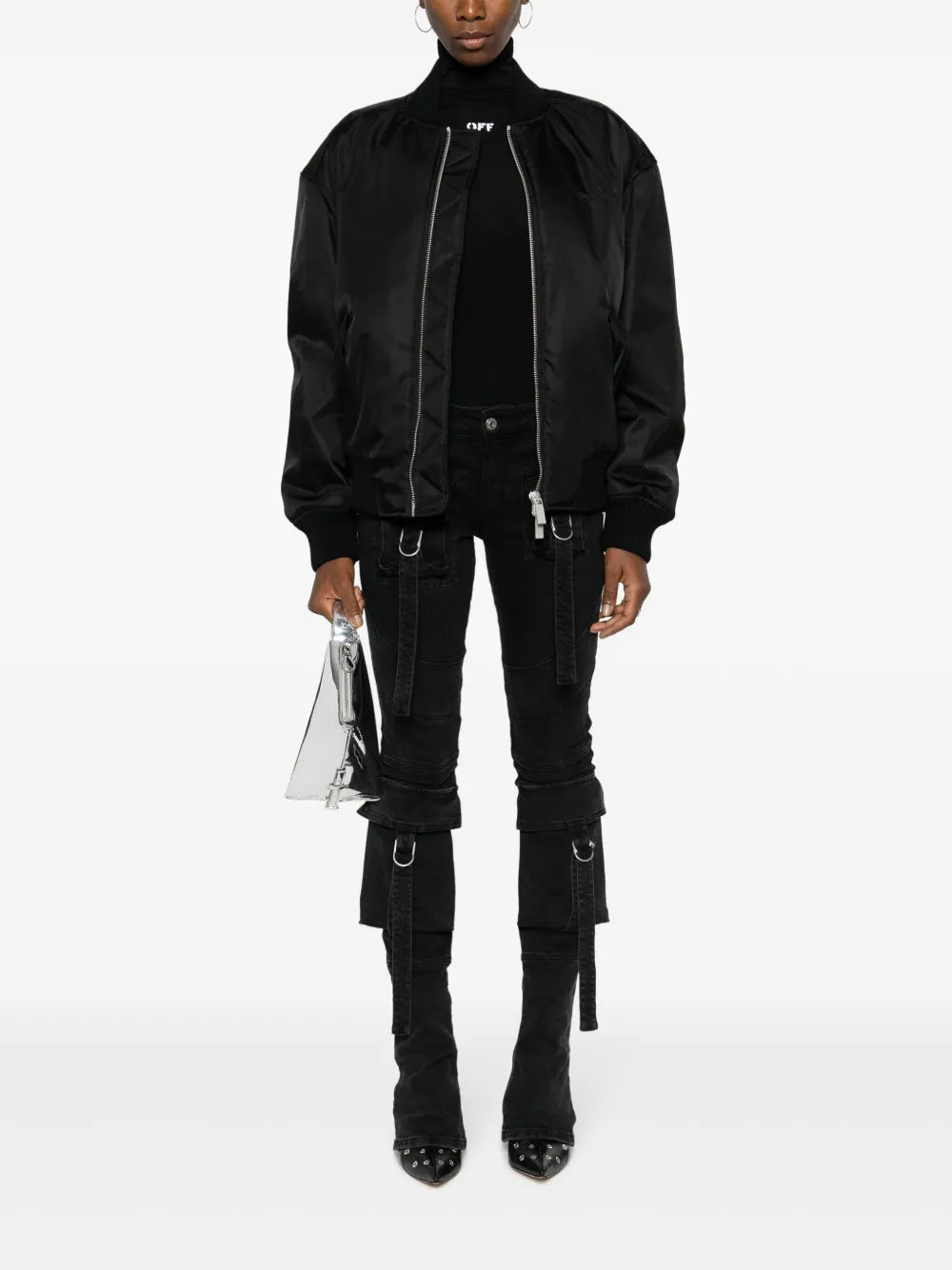 Ny Gab Arrows-Motif Bomber Jacket