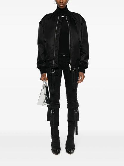 Ny Gab Arrows-Motif Bomber Jacket