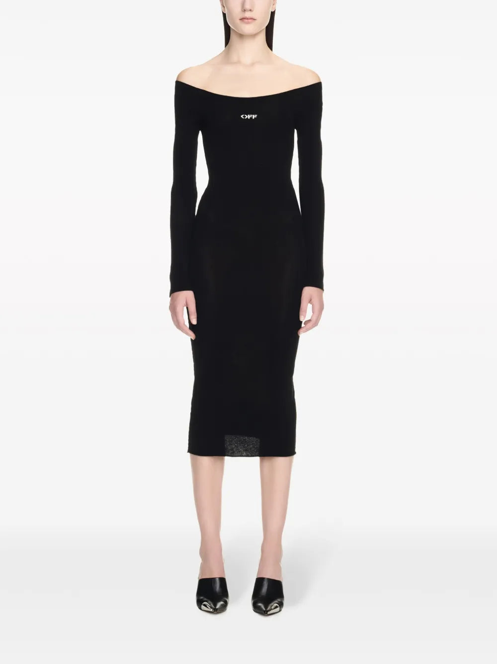 Off Stamp Off-Shoulder Dress