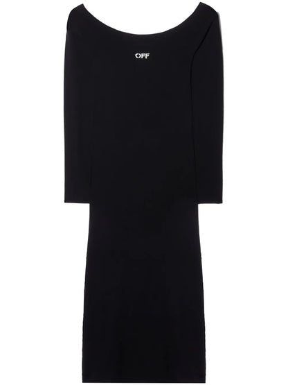 Off Stamp Off-Shoulder Dress
