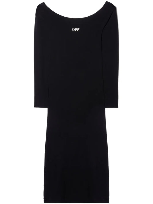 Off Stamp Off-Shoulder Dress
