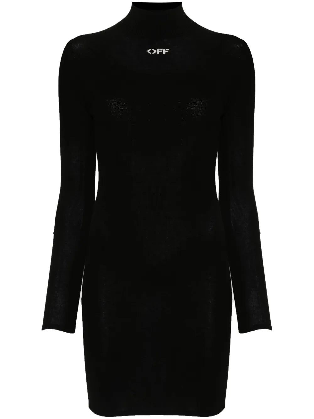 Off Stamp Embroidered Mini Dress