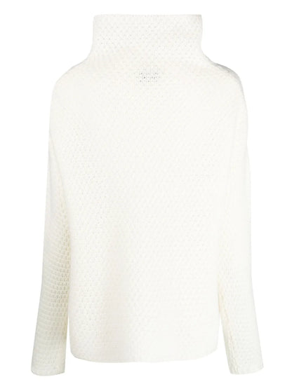 High-Neck Cashmere Top
