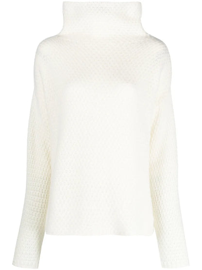 High-Neck Cashmere Top