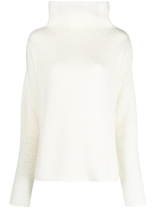 High-Neck Cashmere Top